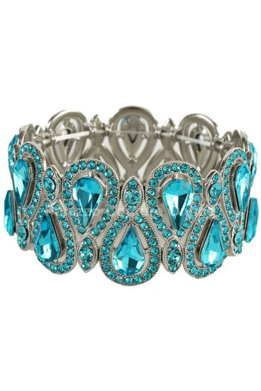 Crystal Tear Shape Bracelet - women's statement jewelry