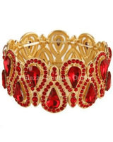 Crystal Tear Shape Bracelet - elegant piece by Palazzo Couture