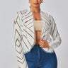 Cut Em' Off Jacket - Ivory - Palazzo Couture Online