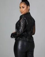 Cut Em' Off Jacket (Black) - trendy layering piece for women