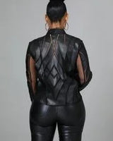 Cut Em' Off Jacket (Black) - women's fashion jacket