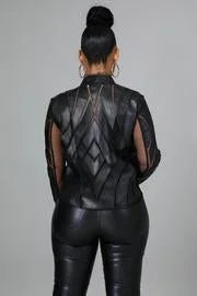 Cut Em' Off Jacket (Black) - women's fashion jacket
