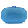 Sparkly blue clutch with crystals – luxury party purse for special occasions