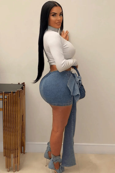 Denim Dream Mini Skirt - view 2