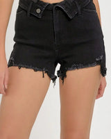 Best Friend Denim Shorts – Black view 2