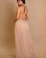 Desert Bloom Crochet Chiffon Shorts Set – Peanut - Palazzo Couture Online