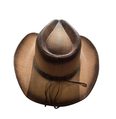 Desert Bloom Western Cowboy Hat with Turquoise Embroidery - view 4