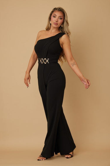 Divine Hour Black Jumpsuit - Palazzo Couture Online