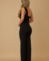 Divine Hour Black Jumpsuit - Palazzo Couture Online