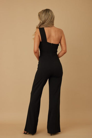 Divine Hour Black Jumpsuit - Palazzo Couture Online