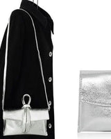 Dolce & Precious Handbag (Silver) - women's evening clutch