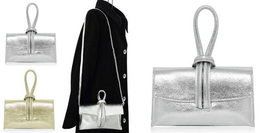 Dolce & Precious Handbag (Silver) - women's evening clutch