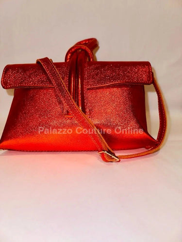 Dolce & Precious Orange Leather Handbag - women's evening clutch