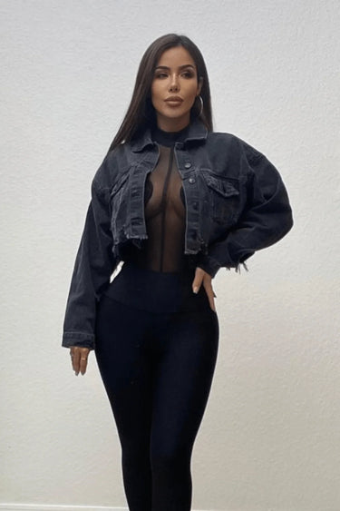 I Don’t Care Jacket - Back - women's fashion jacket