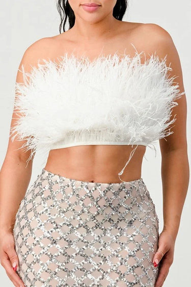 Don't Mess With My Fur Crop Tube Top for women - crop top by Palazzo Couture