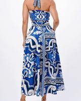 Don't Settle For Less Skirt Set (Blue) - Palazzo Couture Online