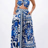 Don't Settle For Less Skirt Set (Blue) front view showing complete two piece skirt set