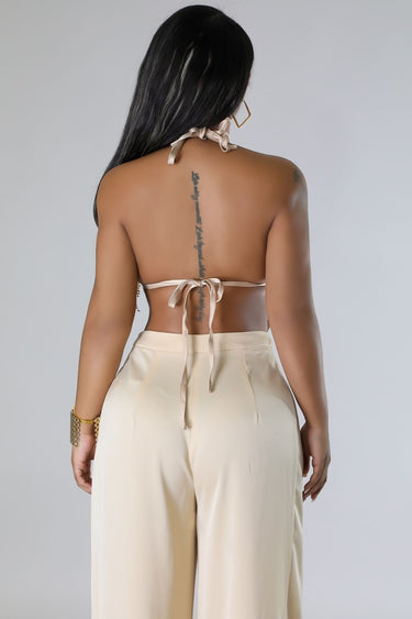 Draped Dazzle Frenchette Bralette Top - Palazzo Couture Online