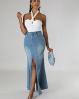 Dream Catchin’ Denim Skirt - Palazzo Couture Online