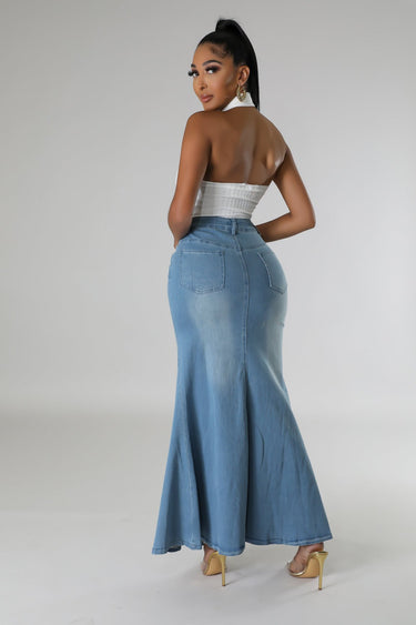 Dream Catchin’ Denim Skirt - Palazzo Couture Online