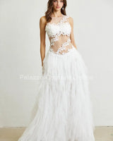 Dreamy Illusion Tulle Maxi Dress front view showing full-length maxi silhouette