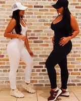 Dynamic Zipper Basic Jumpsuit (Blk) - bold jumpsuit for women