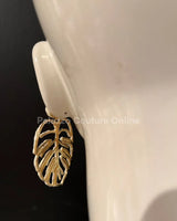 Earring Leaves White – Elegant Leaf Drop Earrings - stylish accessory for every outfit