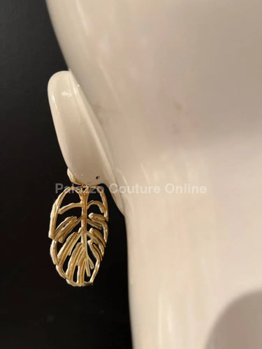 Earring Leaves White – Elegant Leaf Drop Earrings - stylish accessory for every outfit