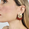 Earthy Luxe Geometric Earrings for women - fashion jewelry by Palazzo Couture