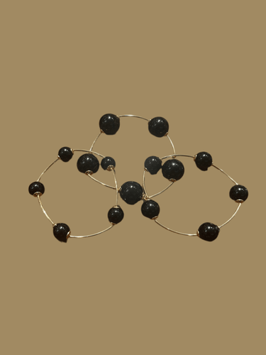 Eclipse Trio bracelet - Black/Gold - Palazzo Couture Online