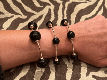 Eclipse Trio bracelet - Black/Gold - Palazzo Couture Online