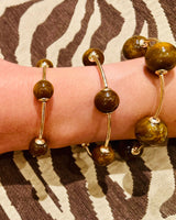 Eclipse Trio bracelet - Brown/Gold - Palazzo Couture Online