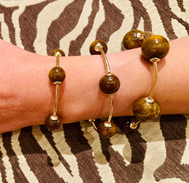 Eclipse Trio bracelet - Brown/Gold - Palazzo Couture Online