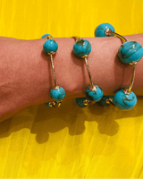 Eclipse Trio bracelet - Turquoise/Gold - Palazzo Couture Online