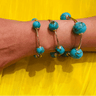 Eclipse Trio bracelet - Turquoise/Gold - Palazzo Couture Online