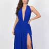 Elysian Plunge Gown - Royal Blue - Palazzo Couture Online