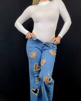 white mock neck bodysuit front view