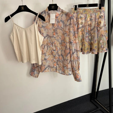 Enchanted Bloom Skirt Set - Palazzo Couture Online