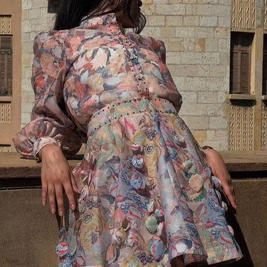 Enchanted Bloom Skirt Set - Palazzo Couture Online