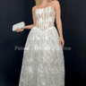 Enchanted Lace Corset Gown (White) - Palazzo Couture Online