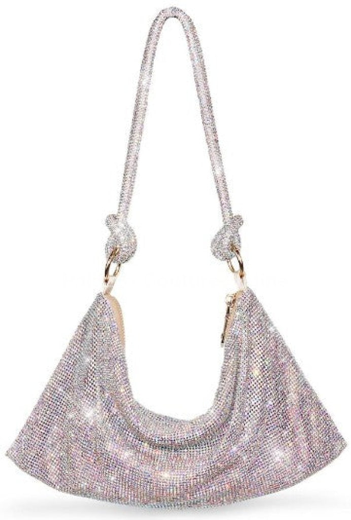 Envy Diamond Glitter Boho Hangbag Nude / One Size Hand Bag