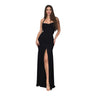 Eternal Allure Ruched Halter Maxi Dress - Black - Palazzo Couture Online
