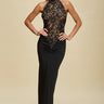 Eternal Elegance Lace Halter Maxi Dress - Palazzo Couture Online