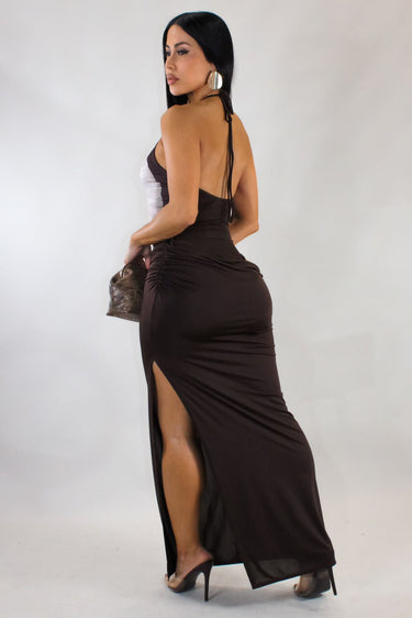 Ethereal Muse Skirt Set - Brown - Palazzo Couture Online