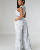 Everyday Bella Pant Set showing coordinated top and pants construction