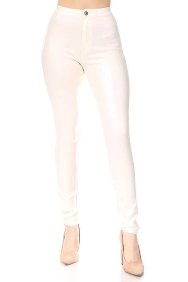 Expensive Views Metallic Cream Pants with Stretch Fit - view 2