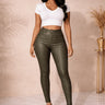 Expensive Views Olive Pants with Stretch Fit front view showing pants fit and silhouette