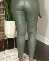 Elegant Olive stylish pants styled for going out look