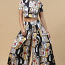 Facelips Print Wide Palazzo Pants - Palazzo Couture Online