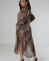 Fantasy Vacay Short Set (leopard) - Palazzo Couture Online